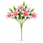 Zambak Artificial me 6 Koka - FUSH243 - Image 3