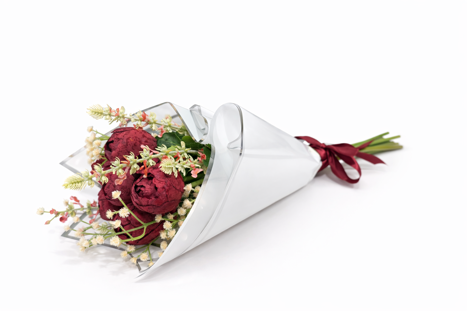 file_00000000f1e872439e1ce3f9764330dc Buqetë Luksoze me Lule Bordo – Elegancë dhe Stil në Çdo Detaj - Image 1